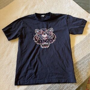 Kenzo Paris Tiger Embroidered T-Shirt Black Size M Designer Streetwear